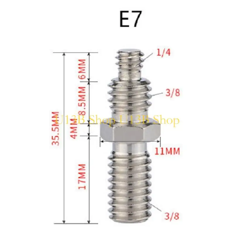 카메라 용 U13B 삼각대 마운트 어댑터 퀵 릴리스 마운트 1/4 ~ 3/8 변환 나사