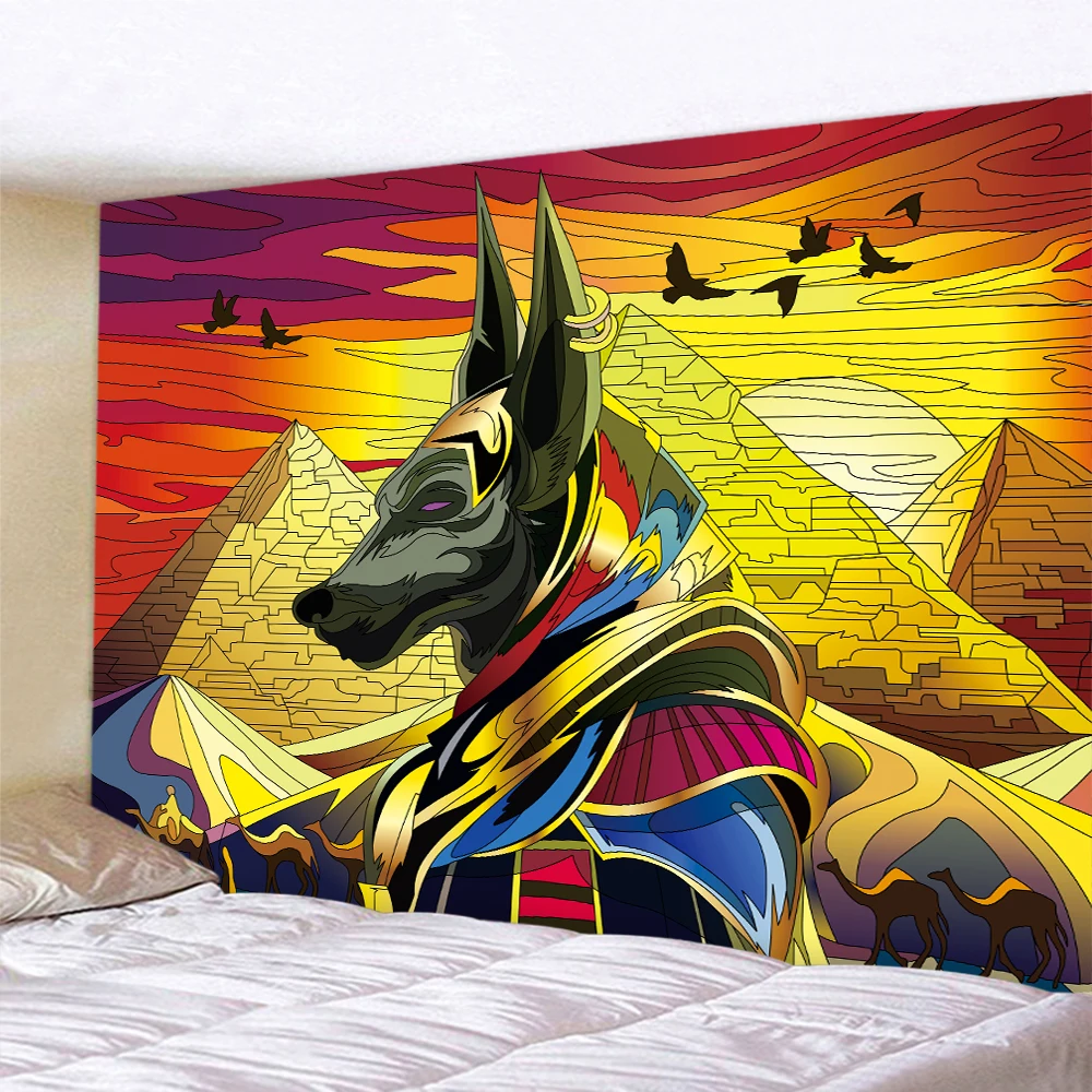 Ancient Egyptian murals home decoration art tapestries hippie Bohemian houses  rooms wall  