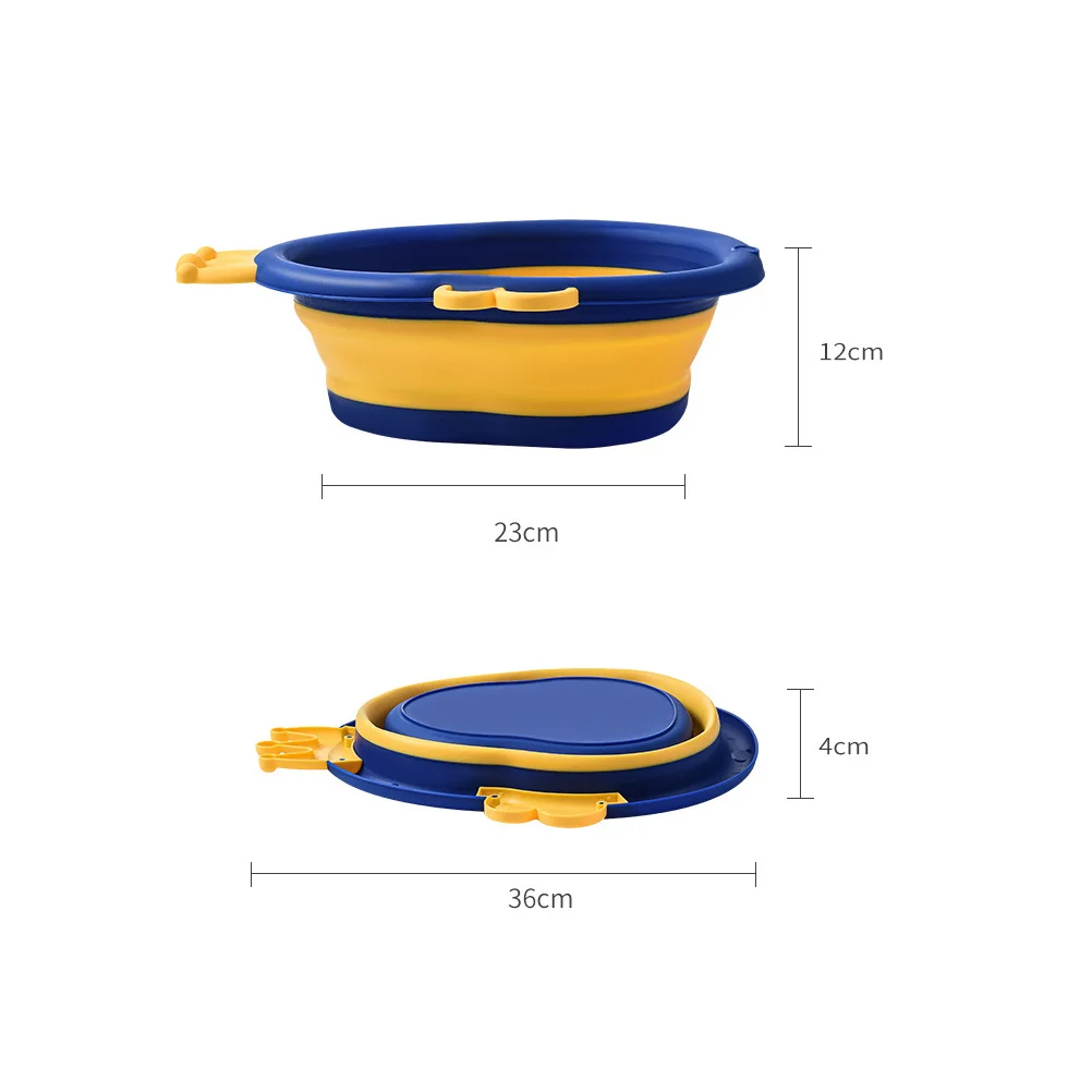 حوض وجه الطفل المحمول خفيف الوزن وسعة كبيرة للأطفال، تصميم كرتوني متين للرضع، حوض غسيل صغير من البولي بروبيلين #2