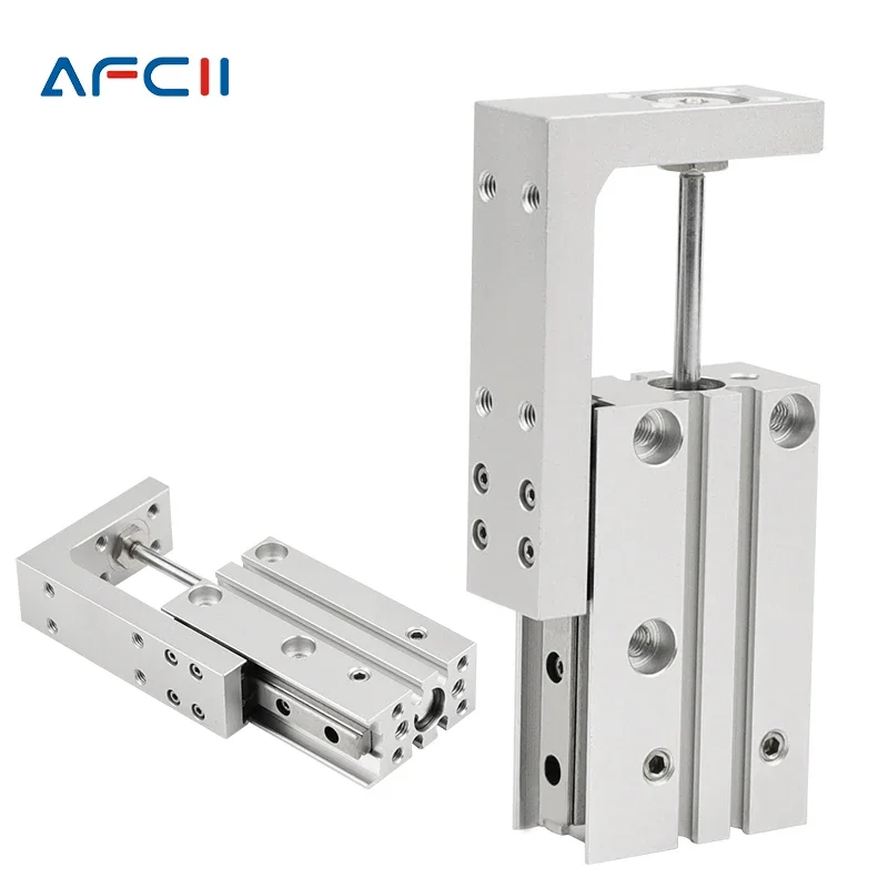 MXH/HLH السكك الحديدية اسطوانة MXH6 MXH10 MXH16 MXH20 SMC نوع الدقة اسطوانة هوائية الخطي الجانب السكك الحديدية دليل قضيب اسطوانة MXH6-10 #2