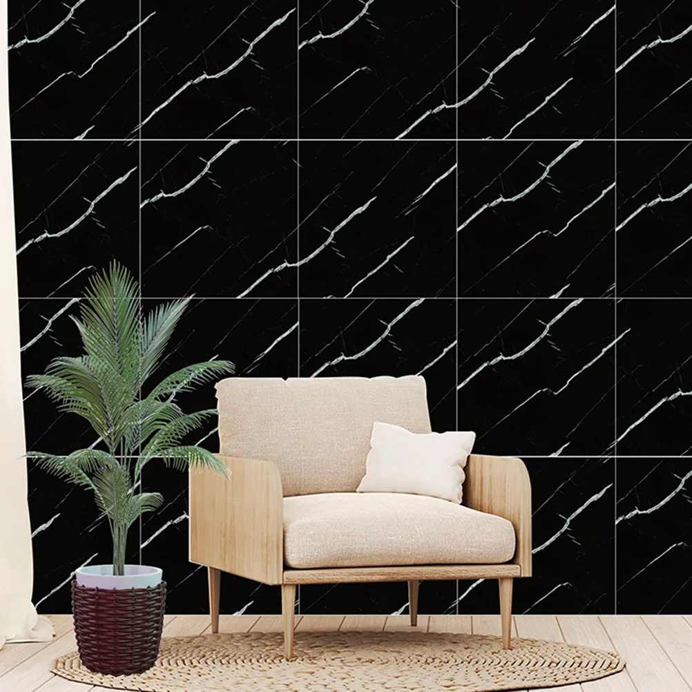 

4Pcs Marble Peel and Stick Tiles Self Adhesive Wall Sticker for Bathroom Kitchen Decorative Use Marble Tile Stickers