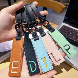 Handmade PU Leather Rope Keychain Metal Key Chains Men Women Key Holder Key Cover Auto Keyring Bag Luggage Pendant Accessories