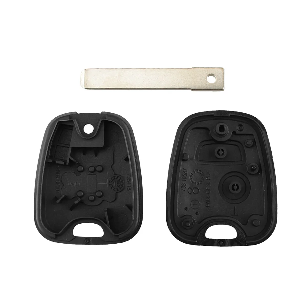 KEYYOU เปลี่ยน2ปุ่มรีโมทคอนโทรล Key Fob Case Shell สำหรับ Toyota AYGO อุปกรณ์เสริม Peugeot Citroen VA2 Blade No โลโก้