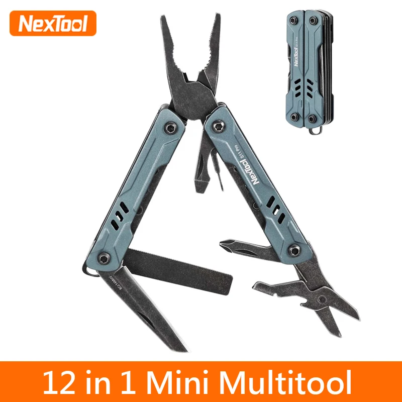 NexTool Mini Sailor Pliers S11 Pro 12-in-1 Outdoor Multi-Tool Pocket Knife Folding Tool Wire Cutters EDC Bayonet Screwdriver