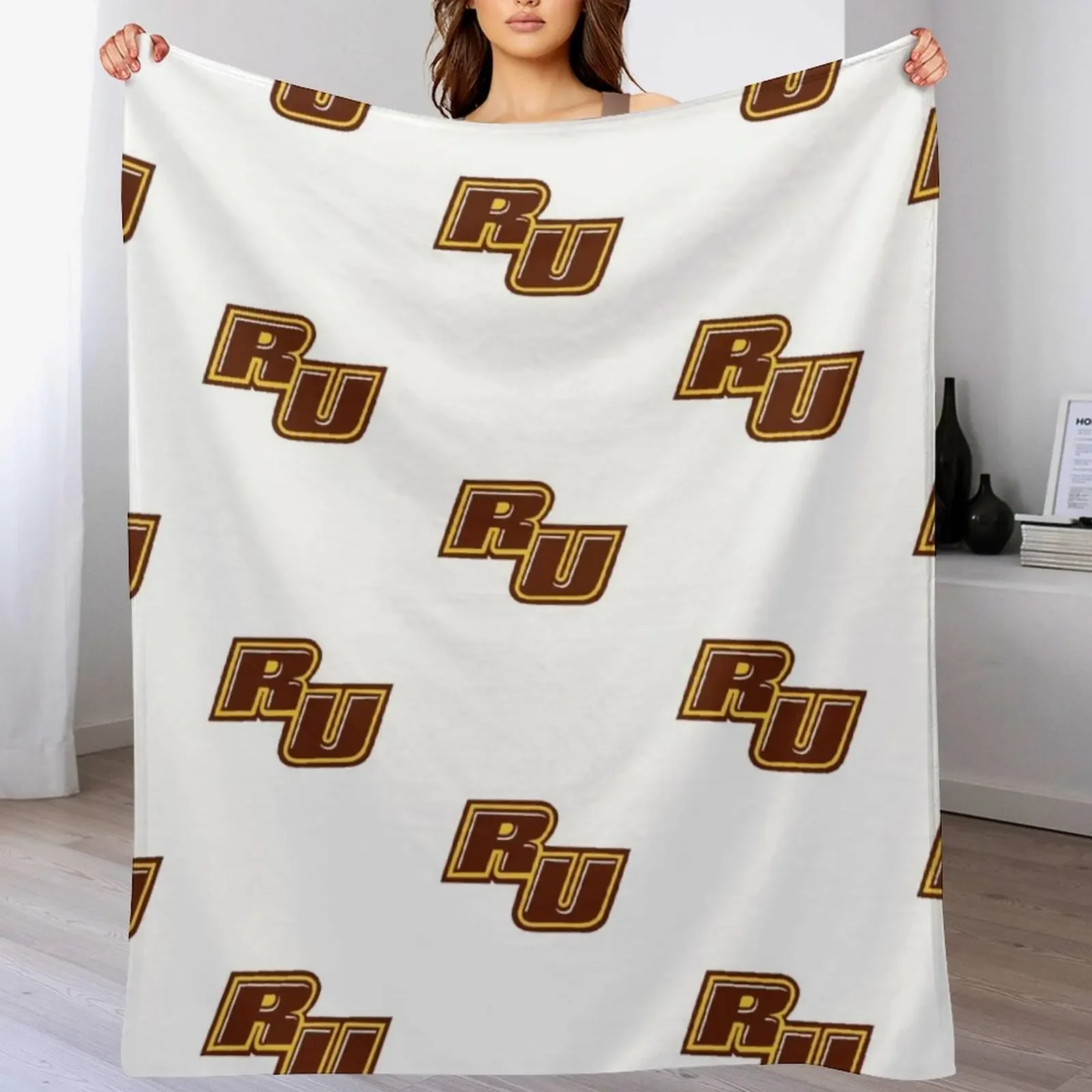 

rowan university Throw Blanket Camping Blankets For Bed Soft Plaid christmas gifts Blankets