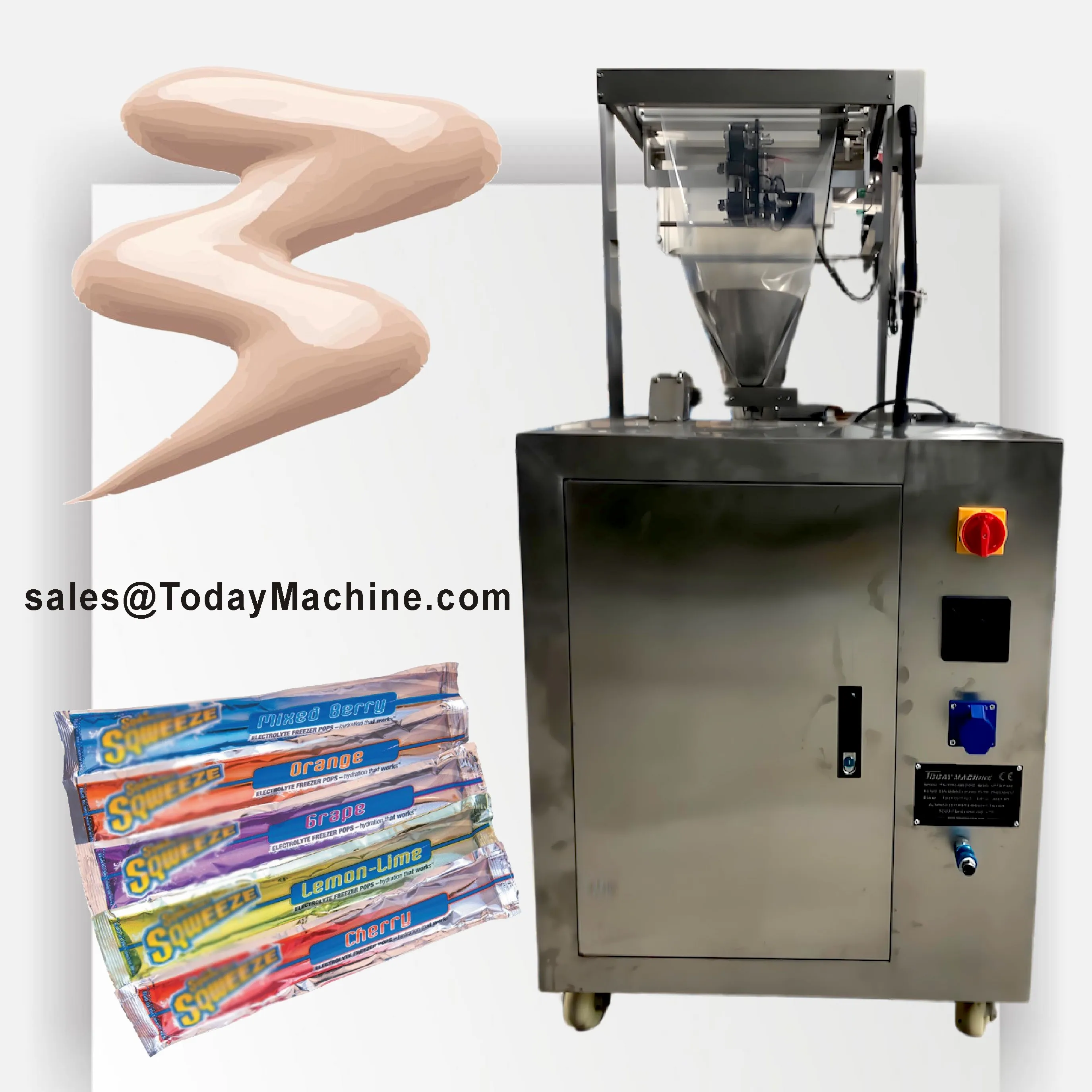 Multi-Lane Powder Machine for Coffee Stick Solid Drinks Food VFFS Film PLC Controlled Plastic Bag Liquid