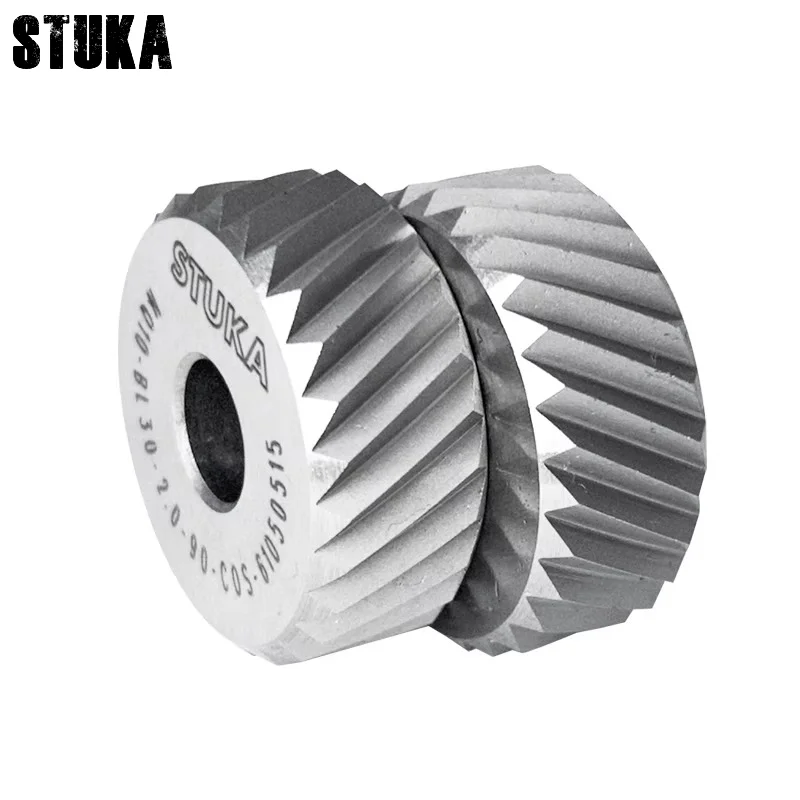 HKEP 20 * 8 * 6 PM Wysokiej jakości narzędzia radełkowane z podwójnym kołem KOKC do podawania tokarki CNC 30°Diament 45°Kwadratowy wzór