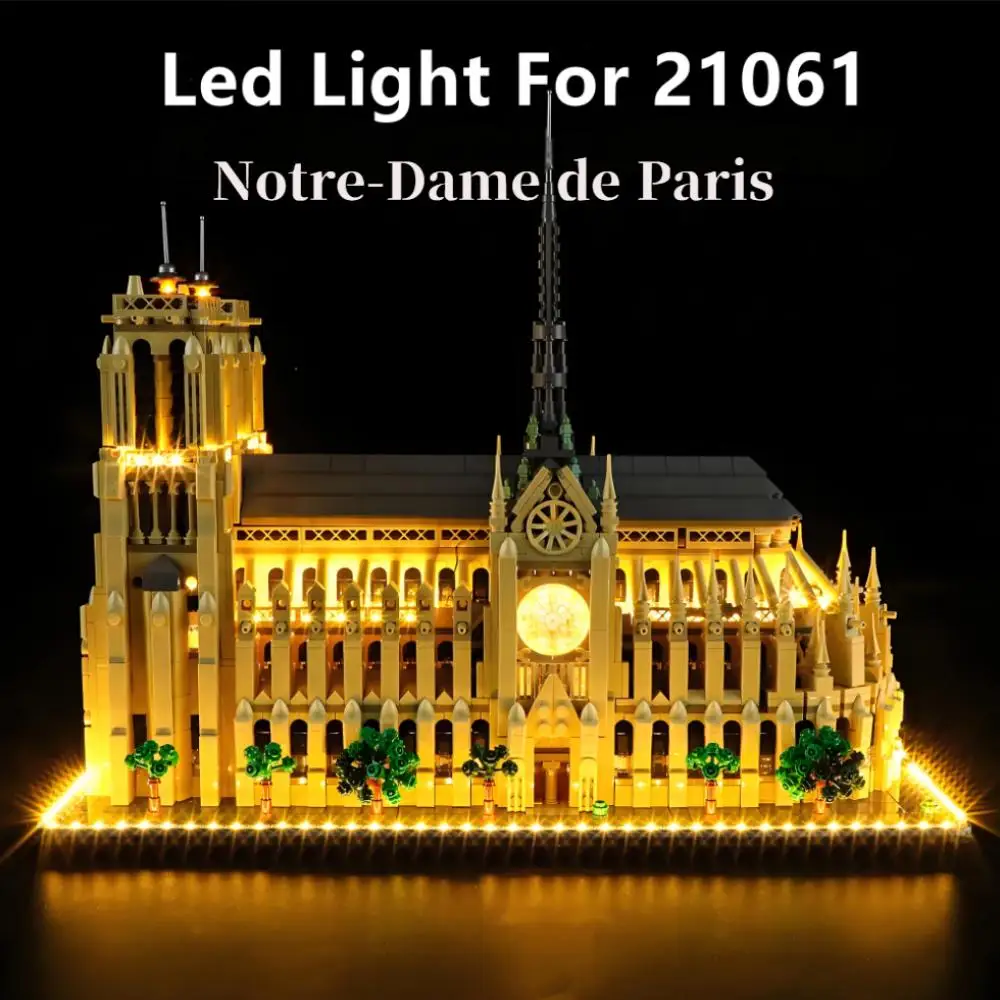 Notre-dame De Paris Kit modello architettonico 21061 Set di blocchi da collezione per adulti Idea regalo per gli amanti della storia