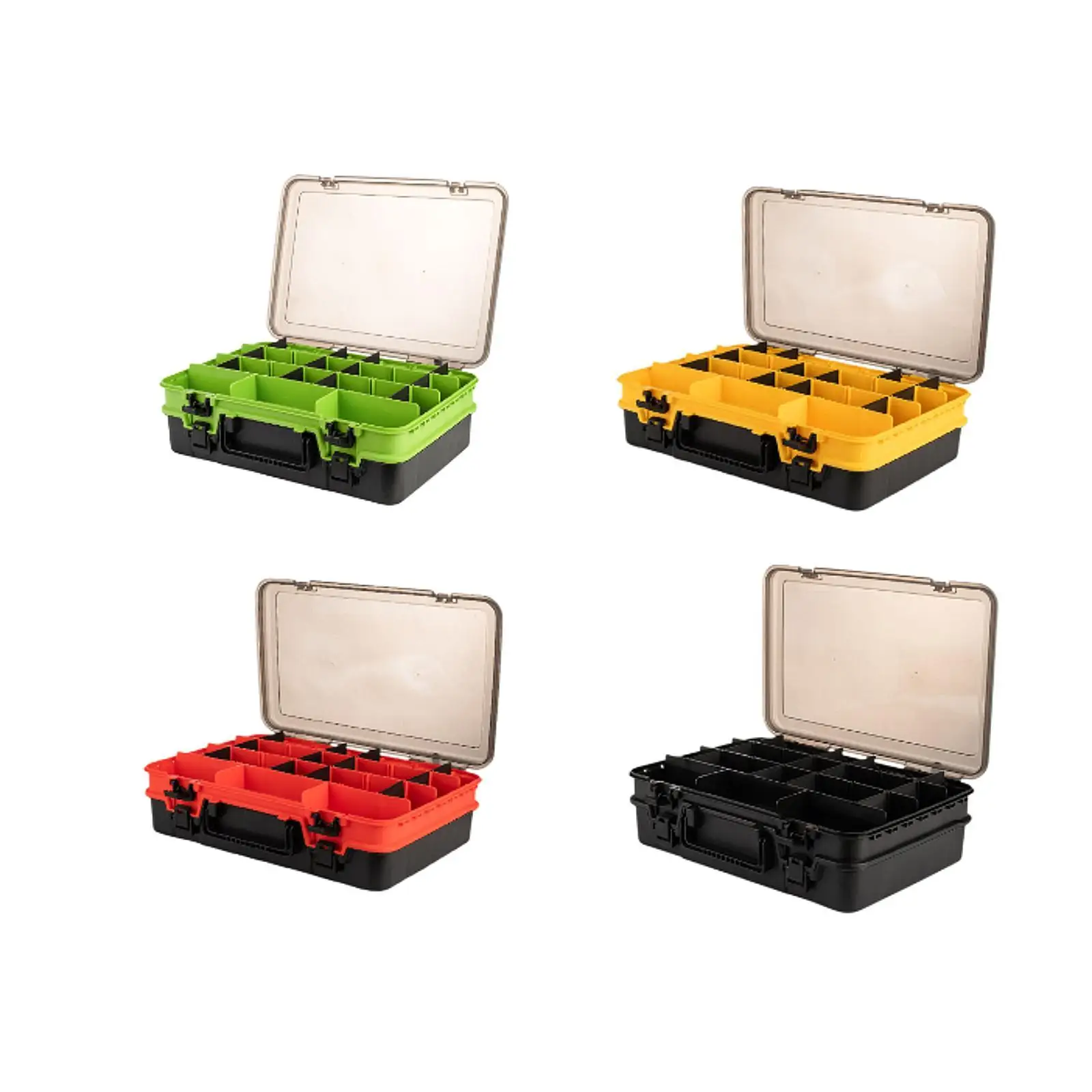 

Double Layer Fishing Tackle Box Fishing Box for Saltwater Jigs Fly Fishing