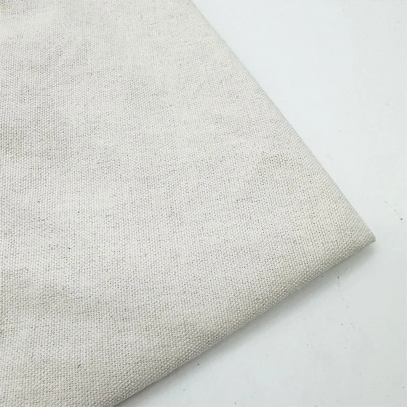 100x150cm Light Beige Vintage Hemp Solid Color Linen Fabric For Sewing Storage Bag And Pillow Case Background Fabric