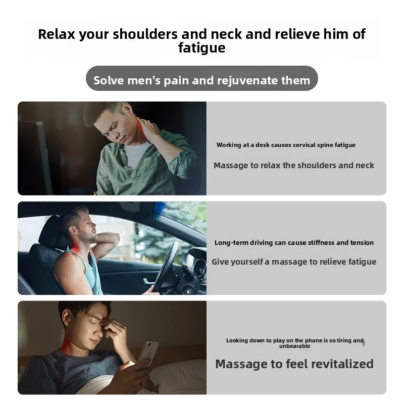 Heating Massage Cervical Traction Pillow Neck Hump Correction Spine Alignment Sleeping Cushion