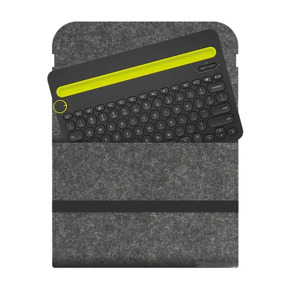 Felt Wireless Keyboard Storage Bag Dustproof Portable Keypad Sleeve Ultra Thin Anti Shock for Logitech K380 K480 K580 K780