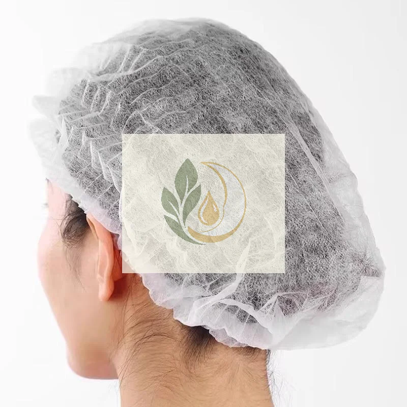 100 PCS Disposable Non Woven Bouffant Caps Breathable Anti Hair Shedding For Restaurants Cafes Kitchens Food Service Workplaces
