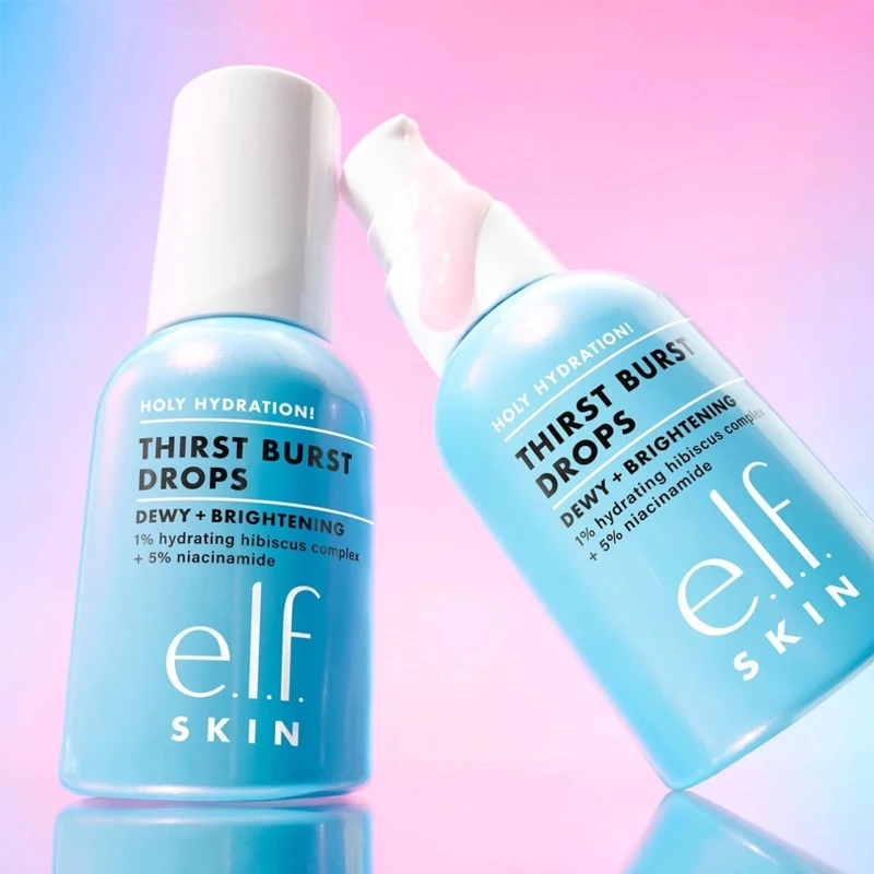 ELF 겨울 보습제 피부에 수분을 공급하는 버스트 드롭스 브라이트닝 보습 브라이트닝 젤 에센스 건조함 완화