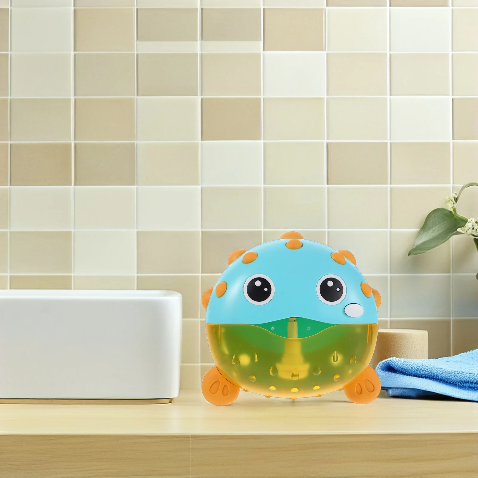 Giocattolo Musicale Automatico per Bambini a Forma di Pesce, Portatile per Vasca da Bagno, per Bambini Piccoli, Gioco Schiumogeno per Doccia e Vasca