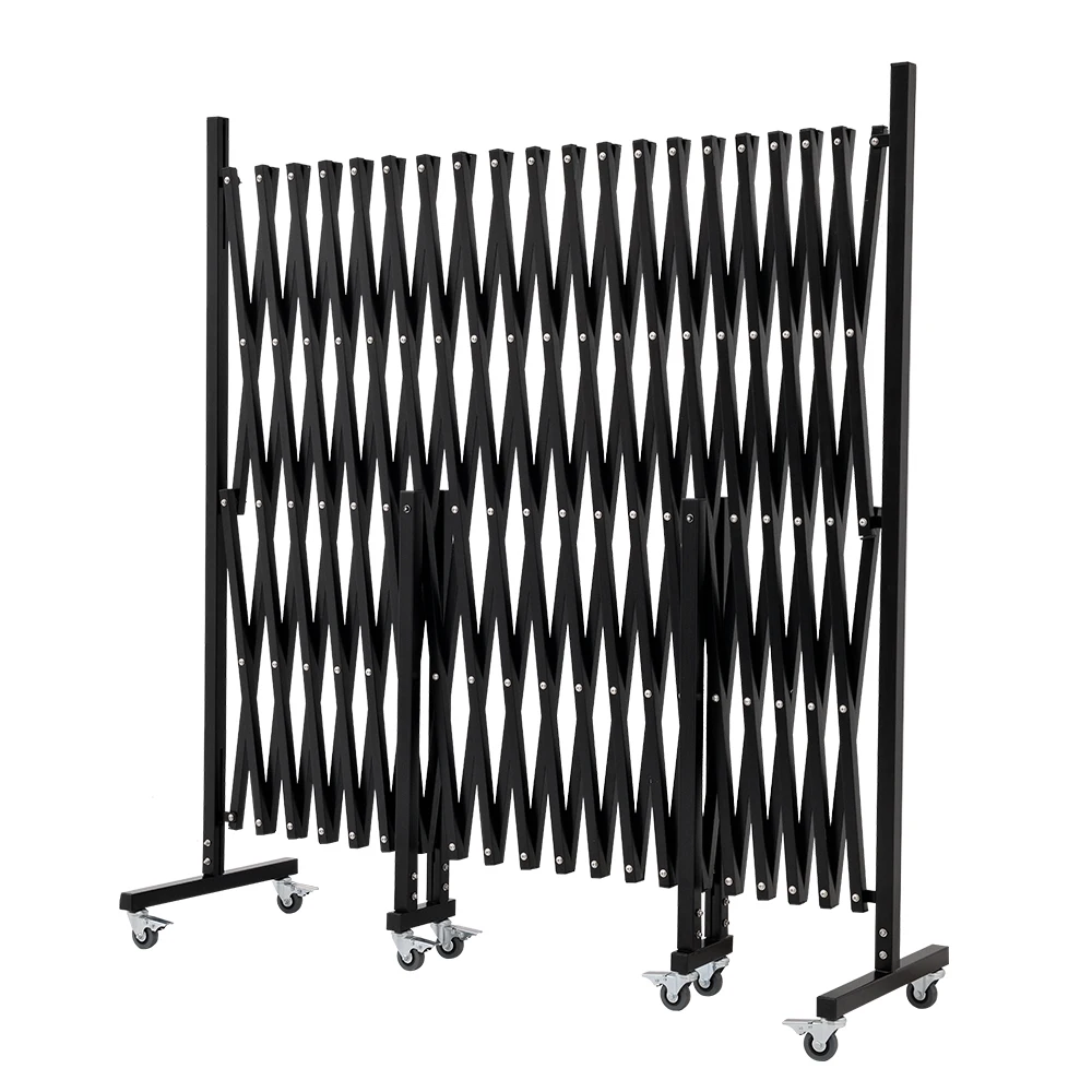 

Adjustable Safety Fence Flexible Metal Garage Gates Folding Door Security Steel Accordion Gate For Dogs