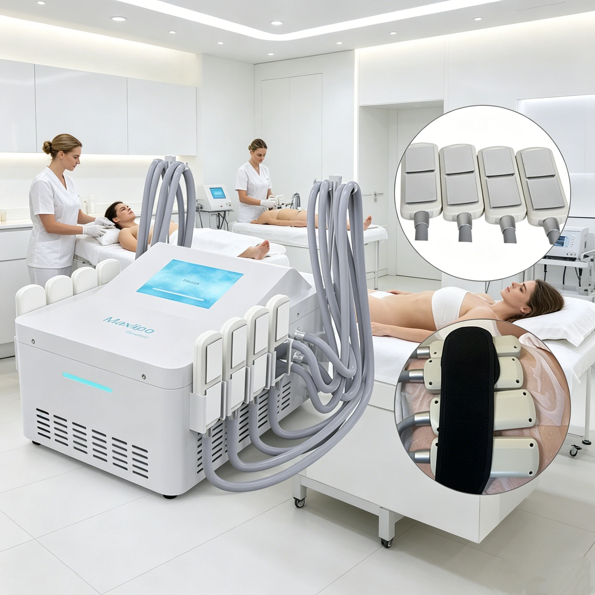 2026 Professional EMS Weight Loss Machine with 8 Cryo Pads Non-Invasive Fat Removal Body Sculpting Equipment for Cold Therapy