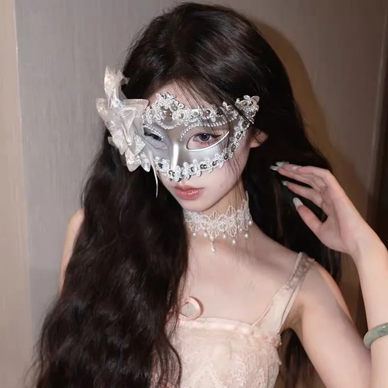 Vakantie Maskerade Masker Veelzijdig Prinses Masker Voor Vrouwen Half-Gezichtsmasker Betoverd Voor Theatrale Optredens Maskerade Ballen