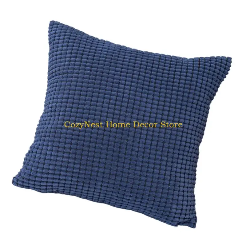 92MF Corduroy Throw Pillow Slip, Soft Plushes Throw Pillow Cover Grains Bright Accent for Ages Home Comfort