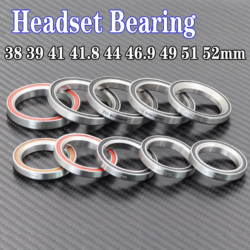 Bike Headset Bearing 38 39 41 41.8 44 46.9 49 51 52mm General Repair Bearings Road MTB Steering Bearings Bicycle Accessories