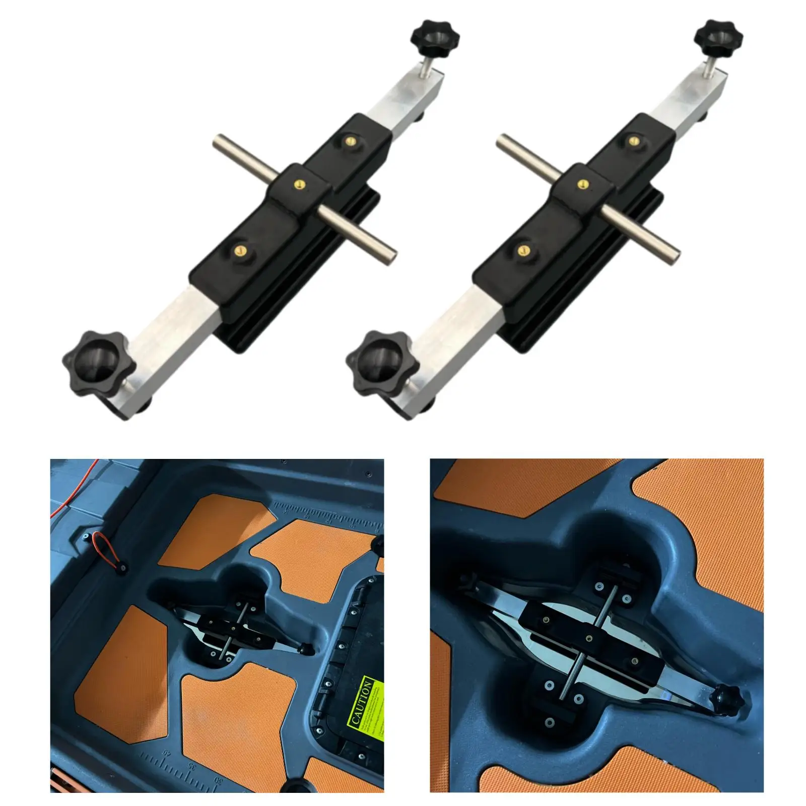 Universal Kayak Power Support Reinforced Motor Mount Aluminum Alloy Accessory for Inflatable Kayak Paddling