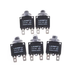 5/8/10/15/20A Circuit Breaker Overload Protector Switch Fuse Thermal Switch Current Overload Protector Push Button Switch