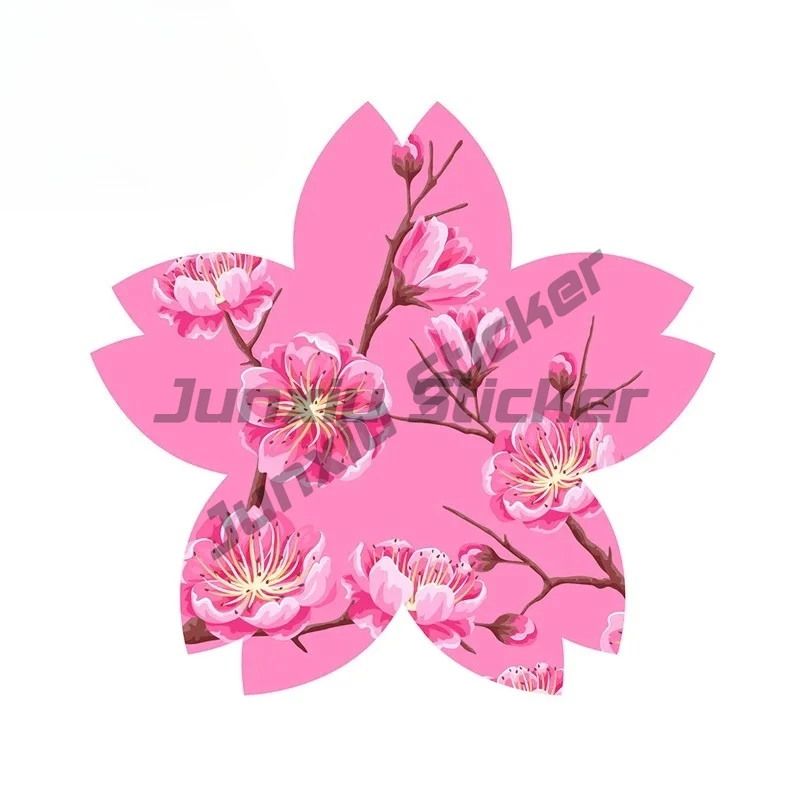 

For Cherry Blossom Car Stickers and Decals Motorcycle Helmet Scratch-proof Graffiti Vinyl Car Wrap