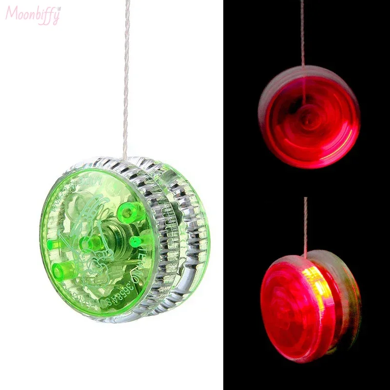 

LED Flashing Yoyo Classic Kids Toys Magic Yoyo Spin Plastic Yoyo Bearing with Spinning String Toys for Children