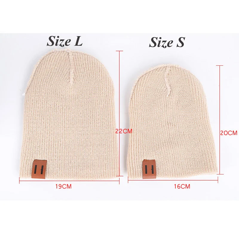 9 Colors S/L Baby Hat for Boy Warm Baby Winter Hat for Kids Beanie Knit Children Hats for Girls Boys Baby Cap Newborn Hat 1PC