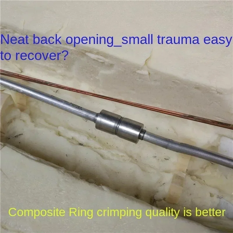 Refrigerator Repair Welding-Free Tool Set Nested Loops Sealing Liquid Frk Press Plier with 50 PCs 80 Pcs Composite Ring