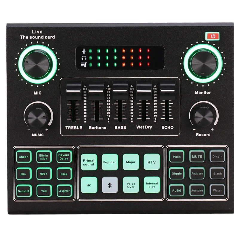 Zehn Artikel TLF Xtuga V9S Hot Selling Plus USB Live Soundkarte o Mixer Soundkarte YouTube Gaming Livestream Aufnahme Lager
