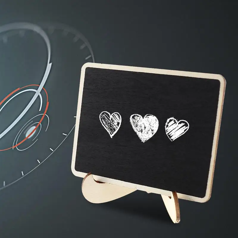 Mini Quadro Retangular Com Suporte, Quadro de Mensagens, Casamento, Dinner Party, Table Place Signs, 10Pcs