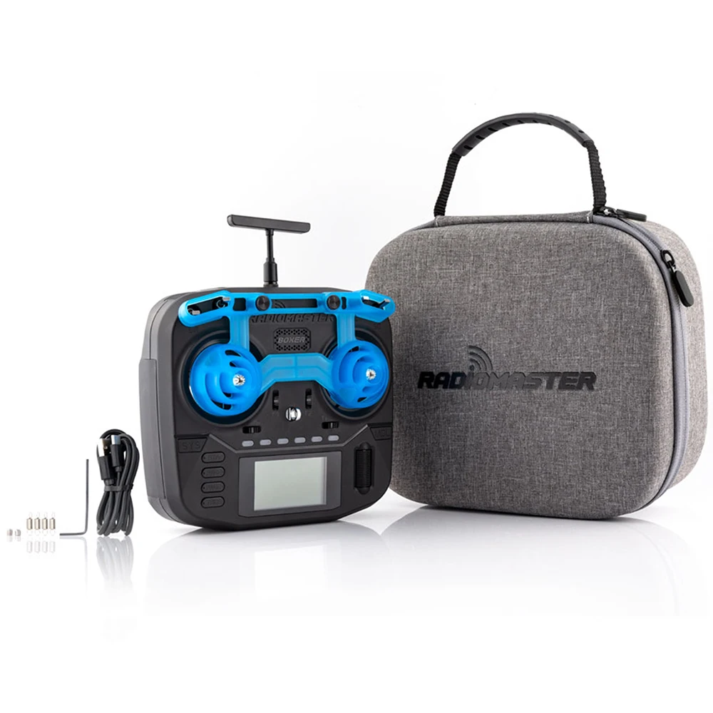 RadioMaster Boxer เครื่องส่งสัญญาณวิทยุ 2.4G 16CH Hall Gimbals RC รีโมทคอนโทรลพร้อมกระเป๋าถือ CC2500 ELRS 4in1 สําหรับ RC Drone