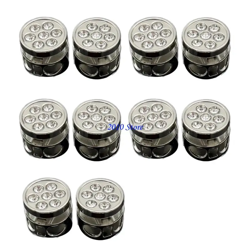 Khóa dây tròn F3MF 10pcs để dễ dàng điều chỉnh dây đàn hồi và phụ kiện may DIY