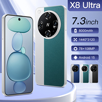 NEW X8 Ultra HOT 2025 original intelligent 5G dual card dual standby Android 14 system global version 8000mAh battery