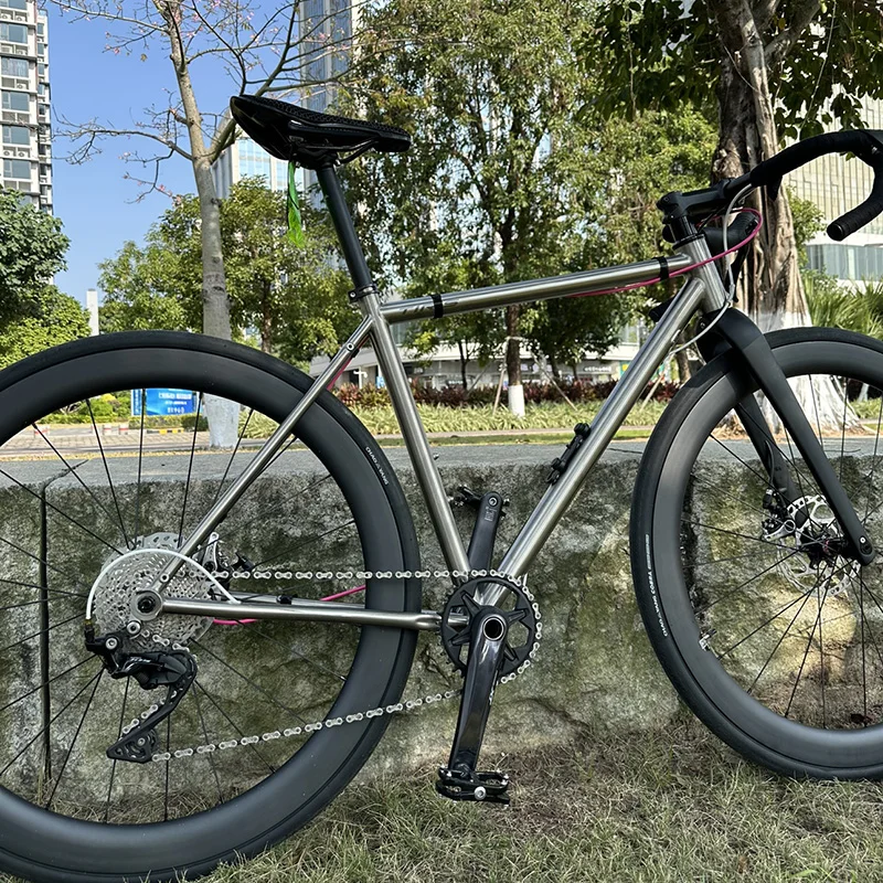 TIRIS-CR5 Gravel Bicycle Frame,Cyclocross Ultralight Bike Framework Accessories,700C Parts Frameset,29 Pieces Custom