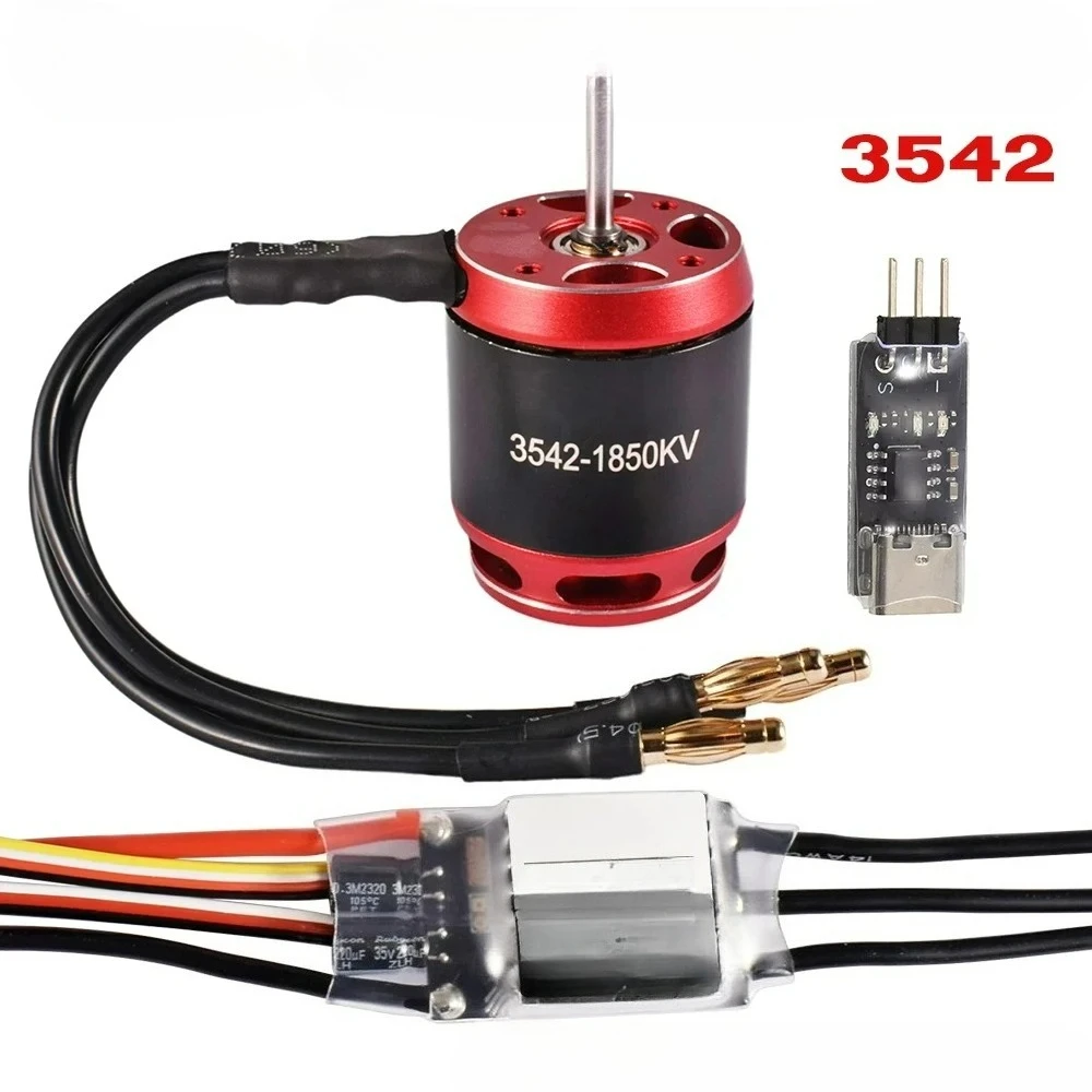 

Customizable RC Brushless Combo AM32 80A ESC Brushless 3542 1850/2250KV Motor for RC Crawler Car