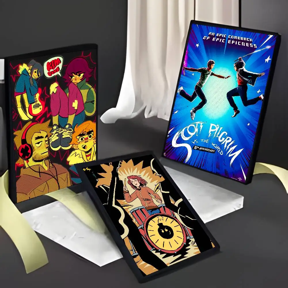 ملصق Scott P-pilgrim vs the World أنيمي ملصق فني مع مطبوعات هدية تزيين غرفة النوم وغرفة المعيشة