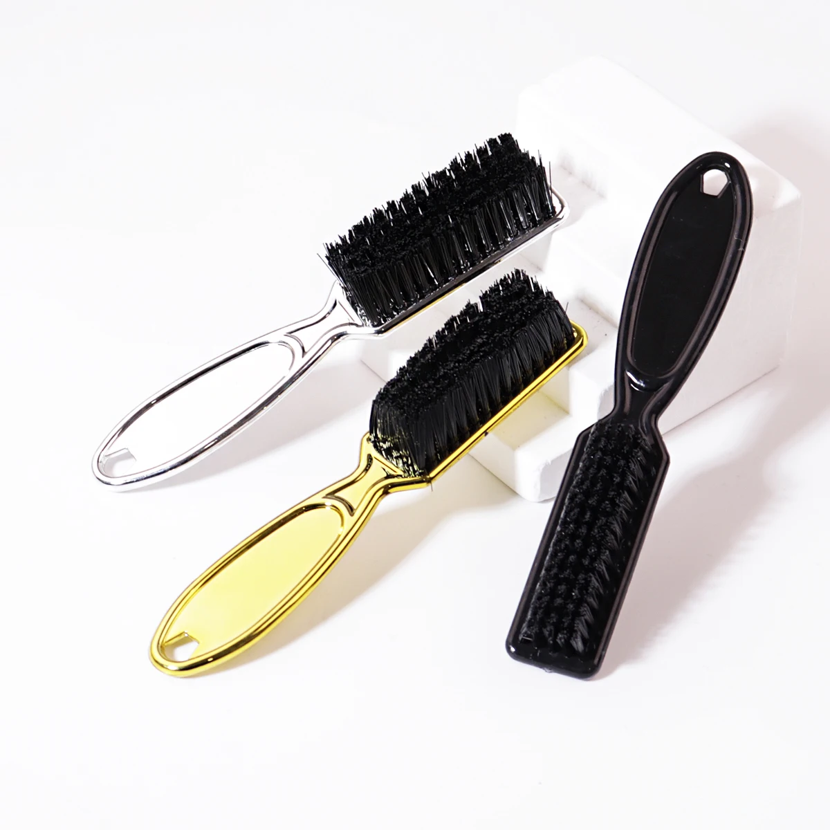 Hairdressing soft hair cleaning beard brush neck dust removal brush hair cutting brush styling brush Special for real hair wigs