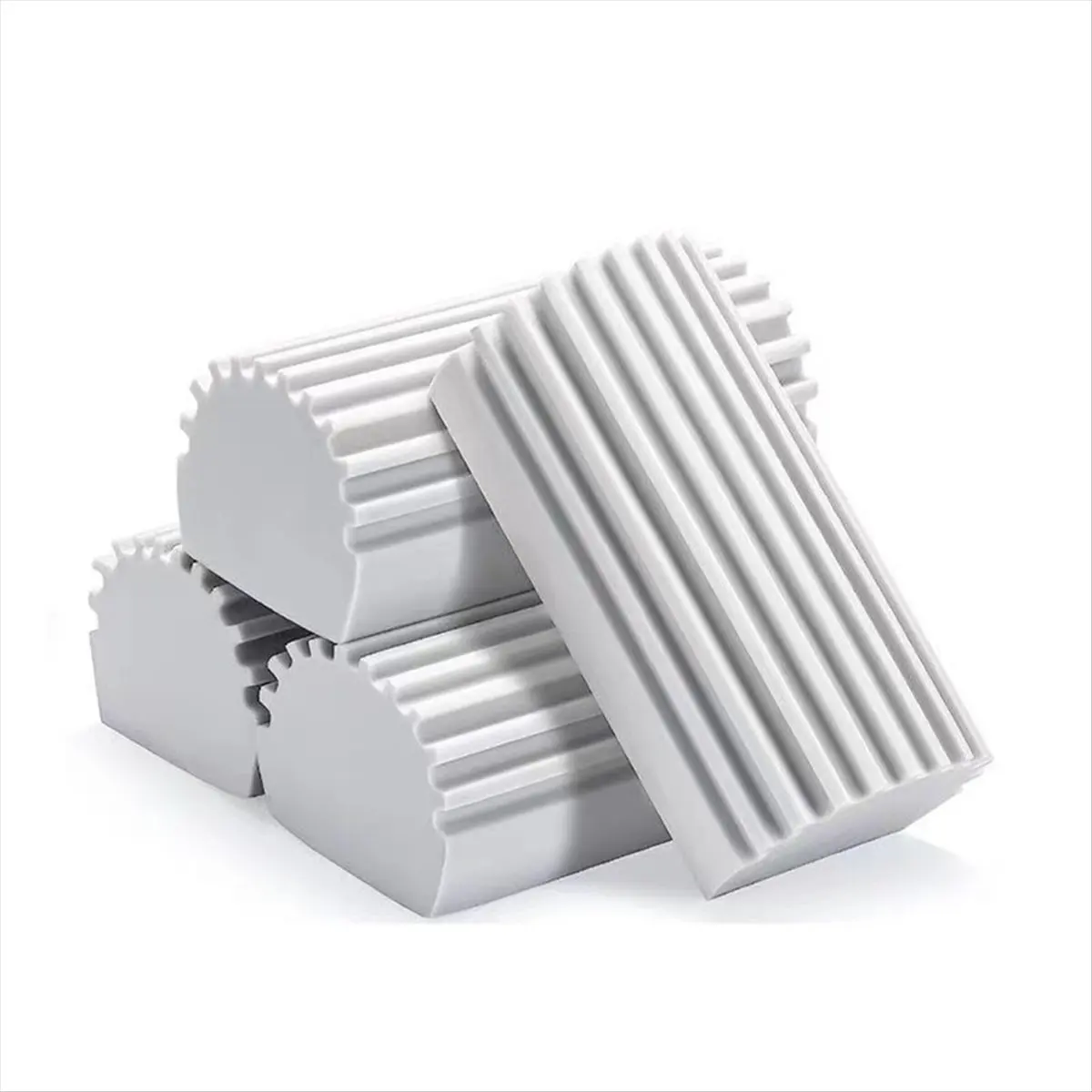 A56K 4-Pack Damp Clean Duster Sponge, Duster for Cleaning Blinds, Glass, Baseboards, Vents, Railings, Window Track Grooves