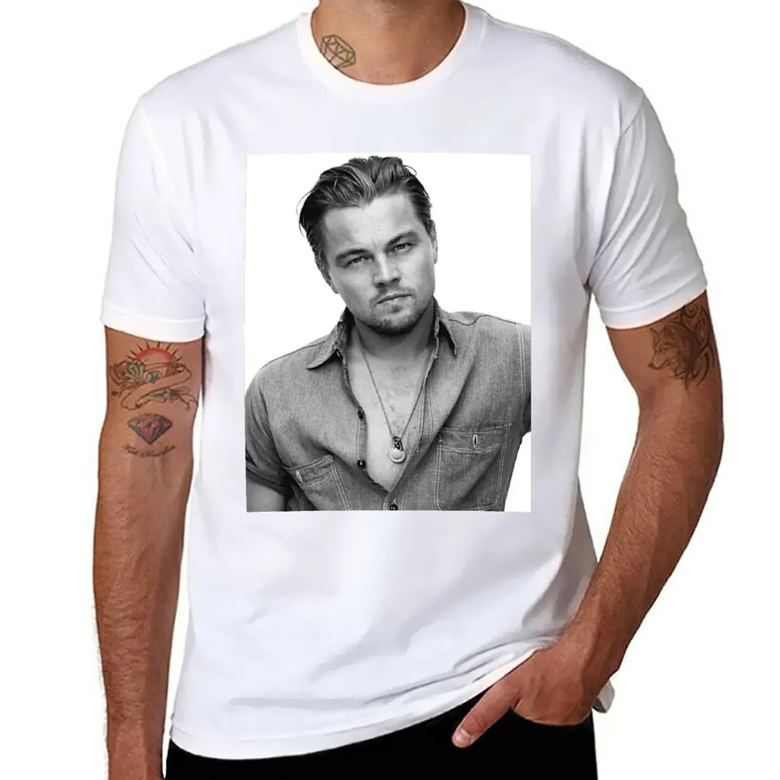 

Leonardo DiCaprio T-Shirt shirts graphic tee customs design your own quick drying cheap stuff t shirts for men pack