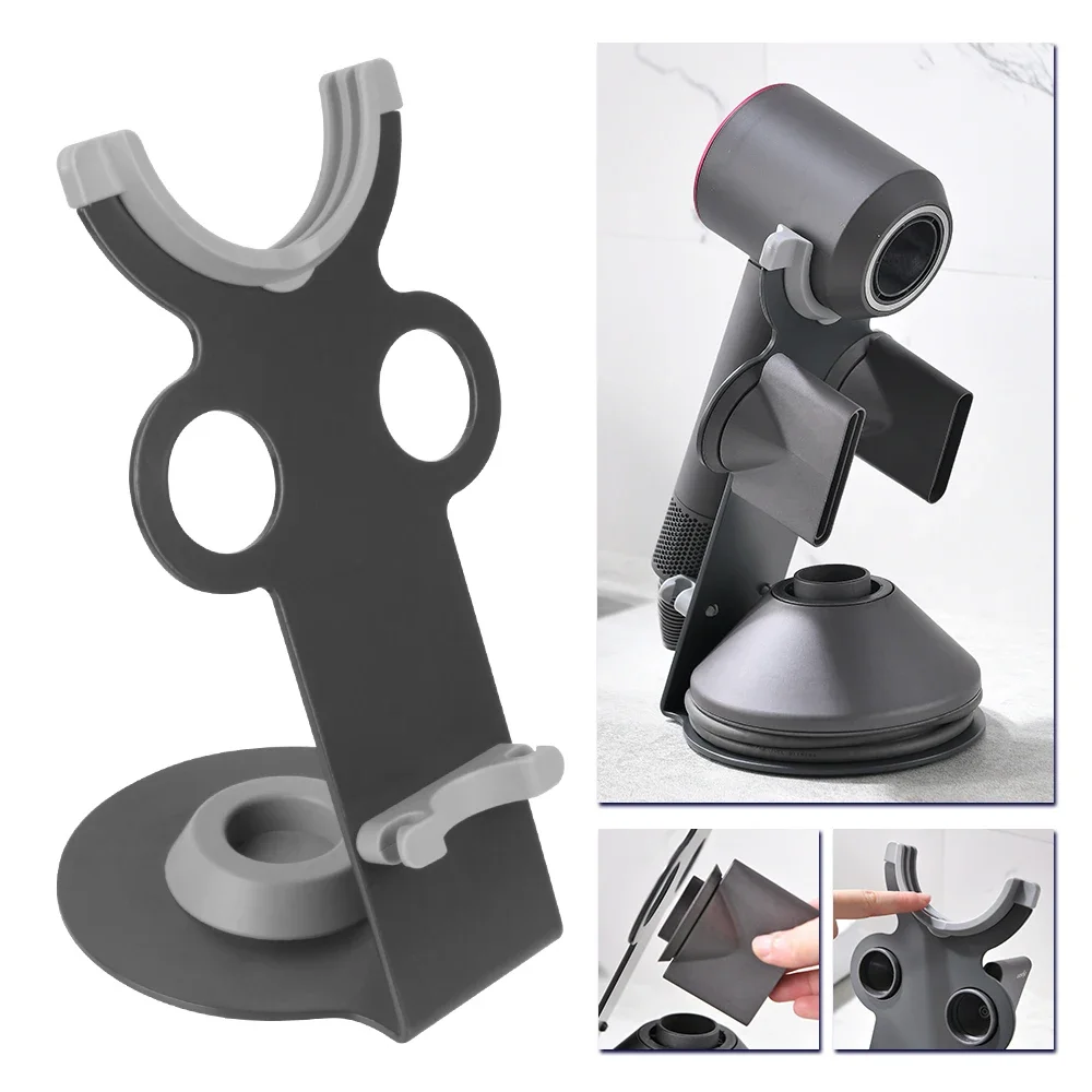 

Bathroom Organizer Metal Stand Punch Free Portable Bracket With Super Magnetic Storage Rack Hair Dryer Holder For Dyson