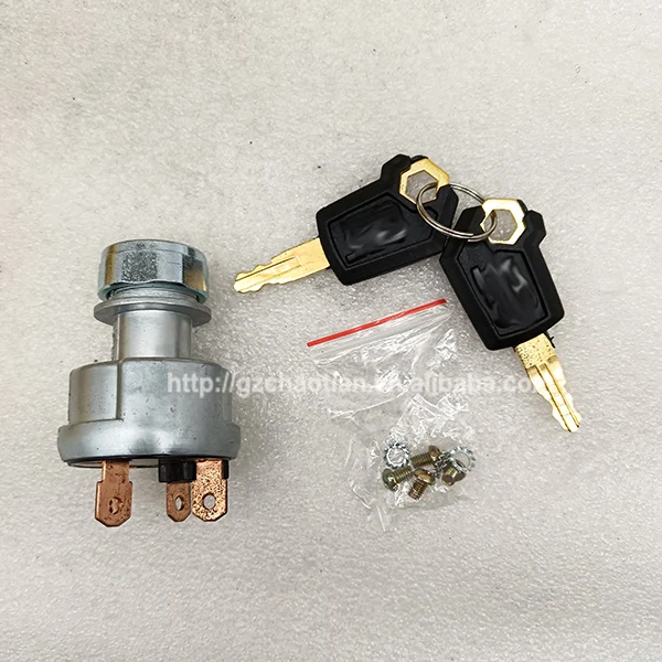 

9G-7641 Ignition Switch Excavator Parts 4 Lines Ignition Switch 9G7641 With Key For E320C Excavator