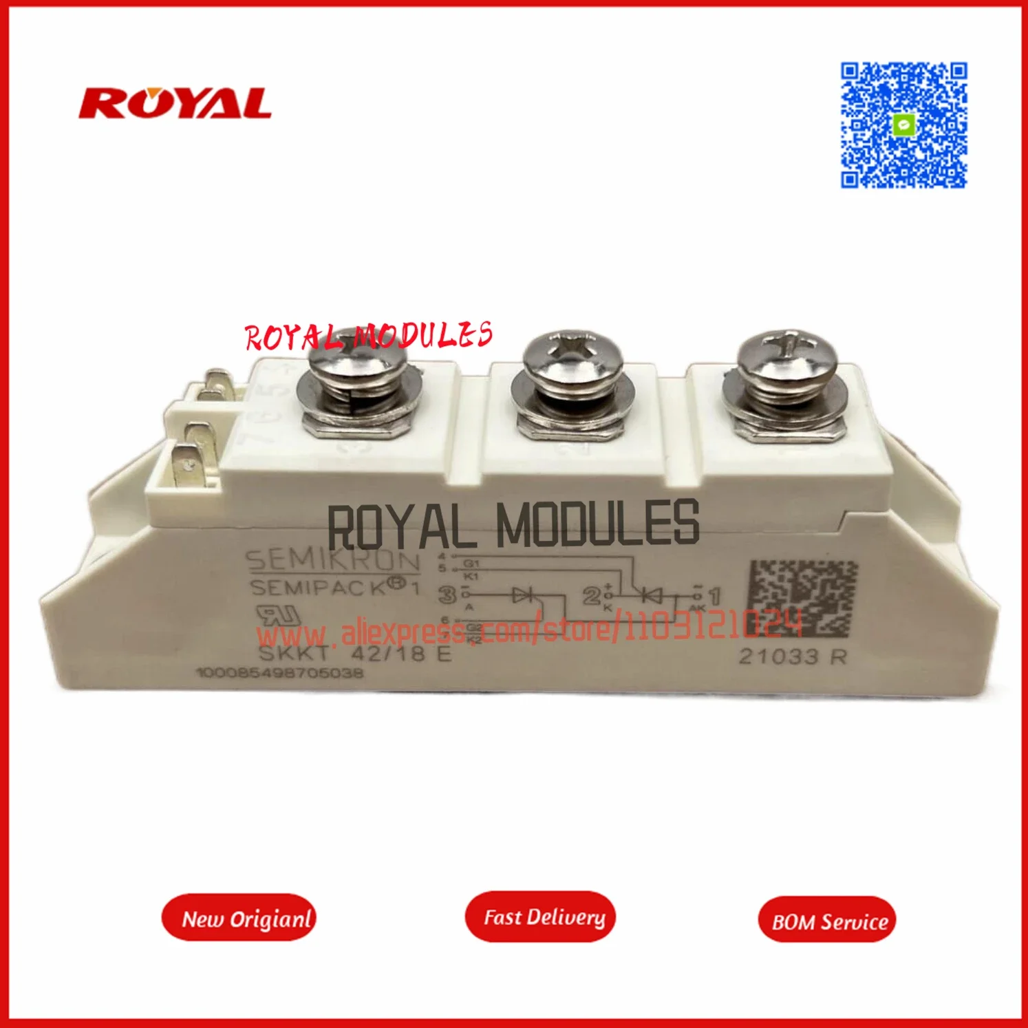 

Новый модуль SKKT42/14EL1 SKKT42/16EL1 SKKT42/12EL1