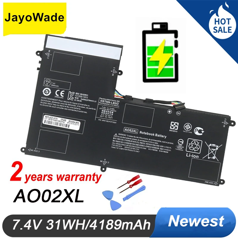 

Factory AO02XL Battery for HP ElitePad 1000 G2 HSTNN-LB5O HSTNN-C78C HSTNN-IB5Q 728250-1C1 728558-005 728250-421 A002XL AO02XL