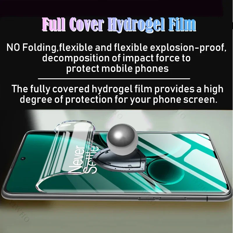 4-1psc Front Safety Hydrogel Film for OnePlus Nord CE3 CE3 Protective Screen Protector Clear Transparent Film Not Tempered Glass