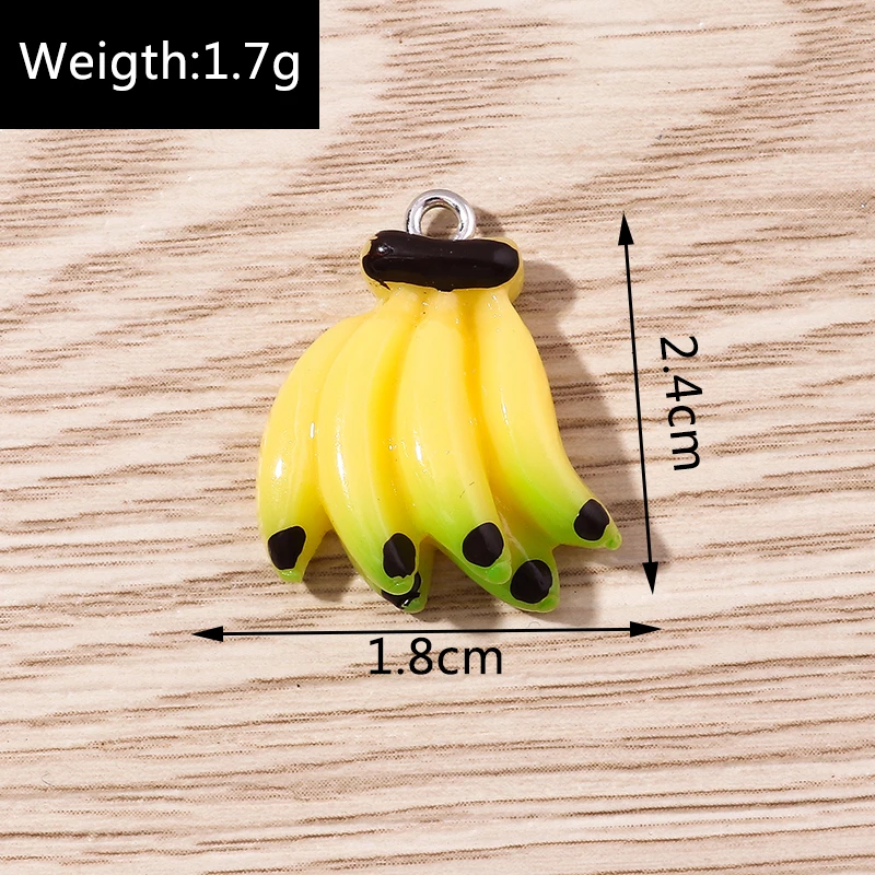 Tusember 10 Stück niedliche Frucht-Cartoon-Erdbeer-Charms für handgefertigte Ohrringe, Armbänder, Halsketten, Schmuckherstellung, Zubehör – Detail 12
