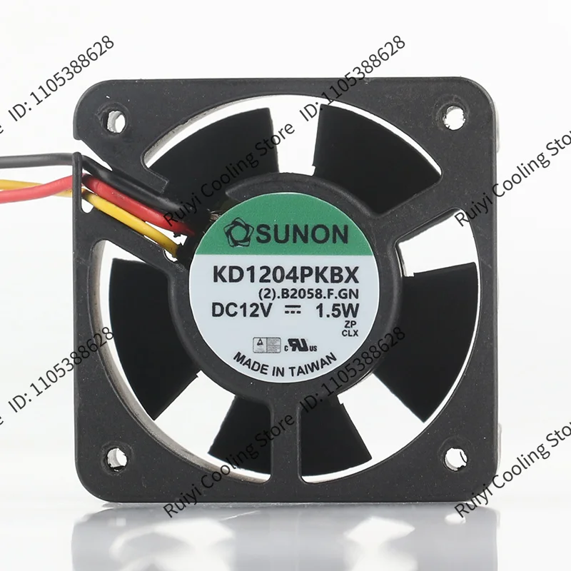 SUNON KD1204PKBX 4020 12V 1.5W 4CM Ultra Quiet Suspended Magnetic Floating Cooling Fan 3-wire