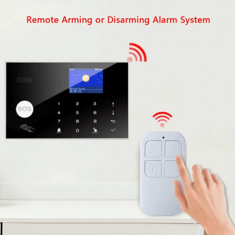 Smartrol High Quality Wireless Remote Control for Home Security Systems Alarm Support Wholesale Price White 433Mhz RC Item