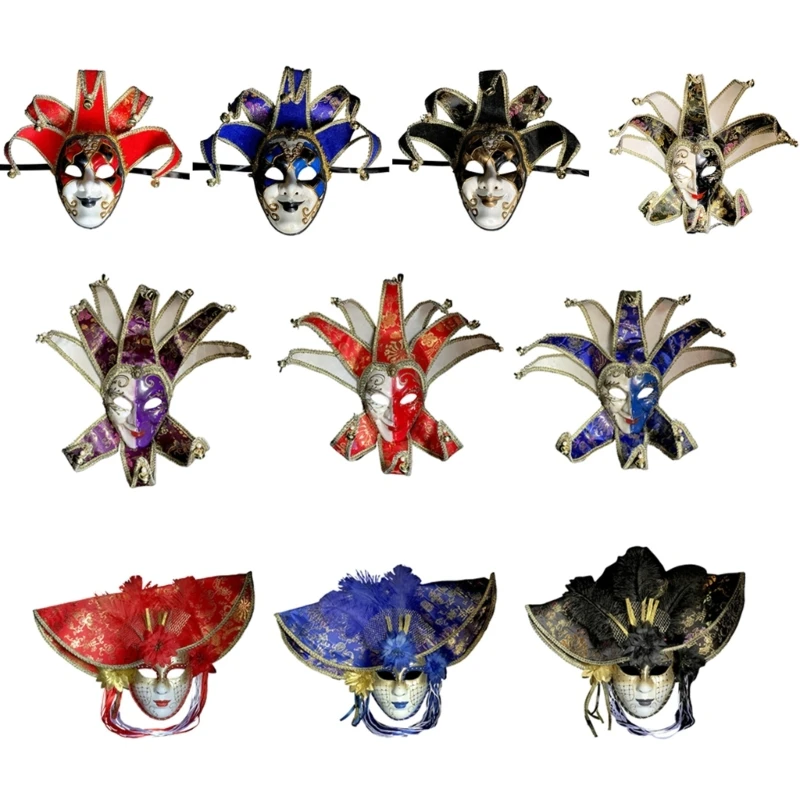 

Masquerade Mask Halloween Cosplay Full Face Mask Masquerade Full Face Mask for Halloween Costume Masquerade Party Proms